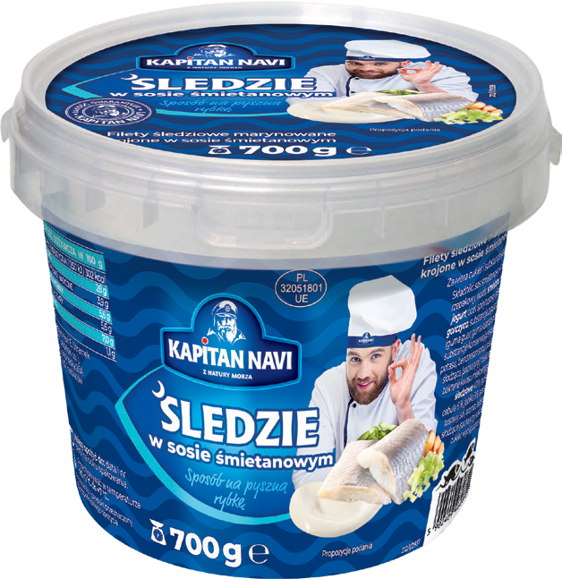 Śledzie w sosie Kapitan Navi 700g mix widok główny