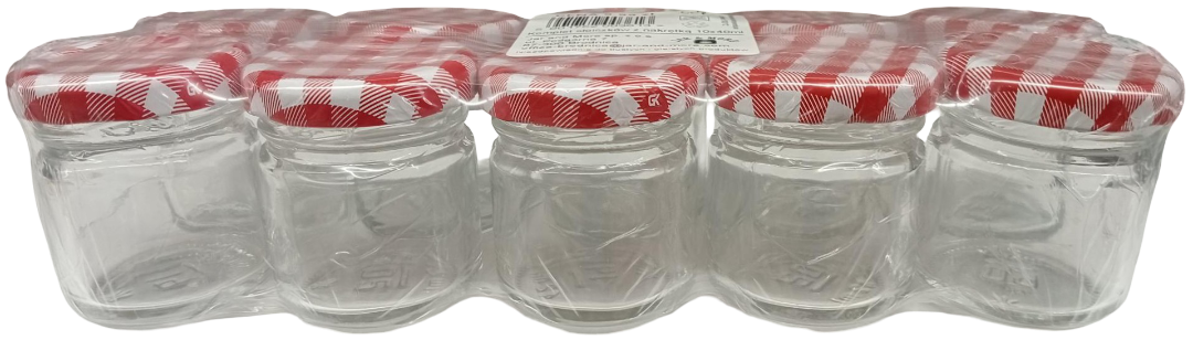 Komplet słoiczków z zakrętkami 10x40ml widok 1