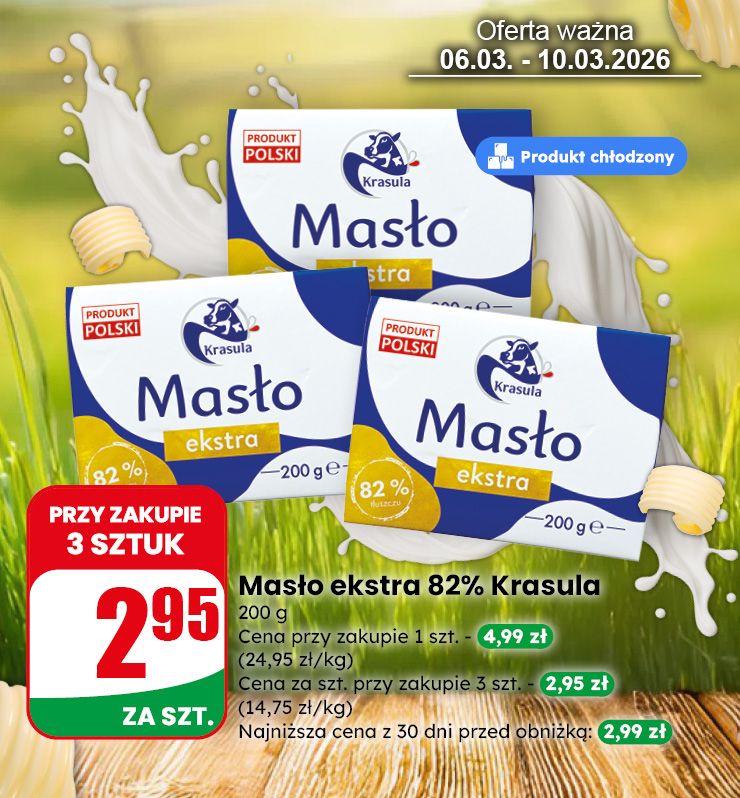 Masło Krasula - Teraz taniej w DINO!