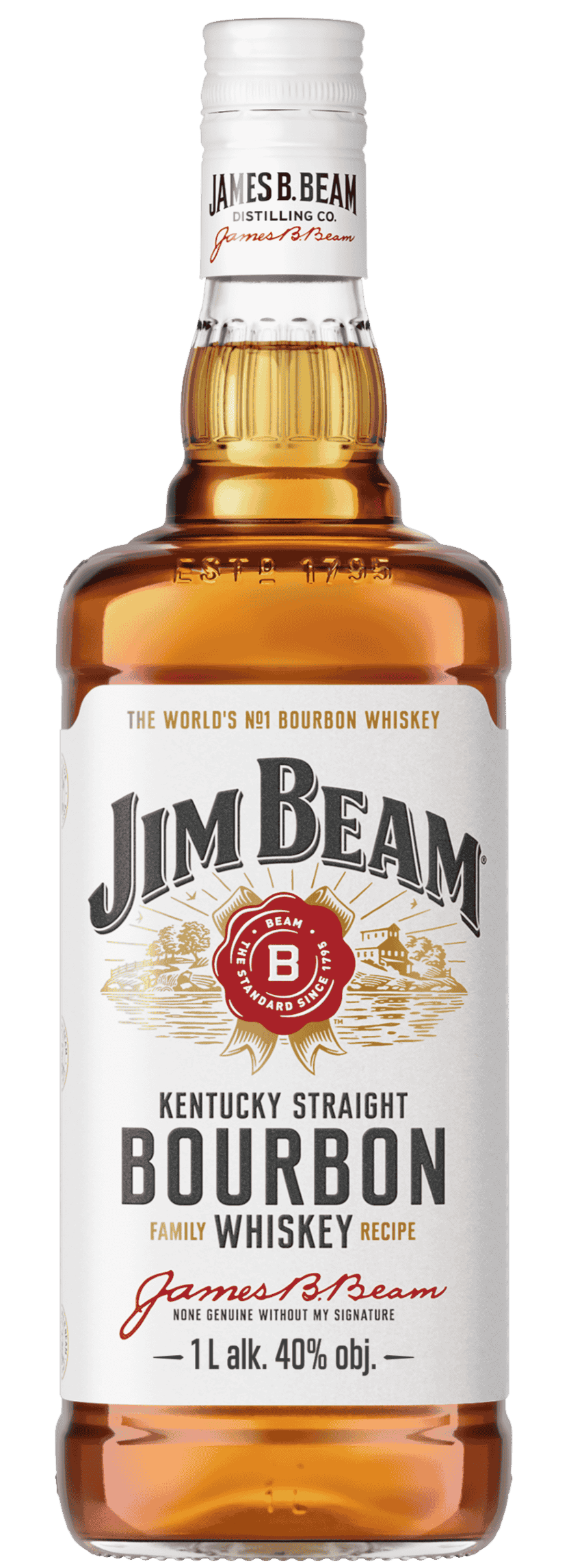 Whiskey Jim Beam 1l 40% widok 1