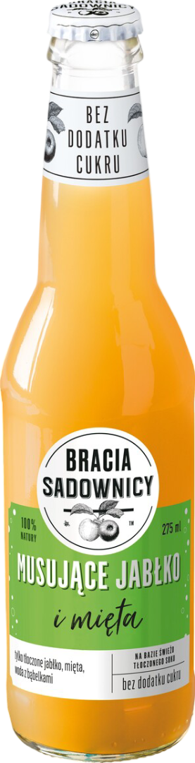 Napój gaz. musują jabł mięt Bracia Sadownicy 275ml widok 1