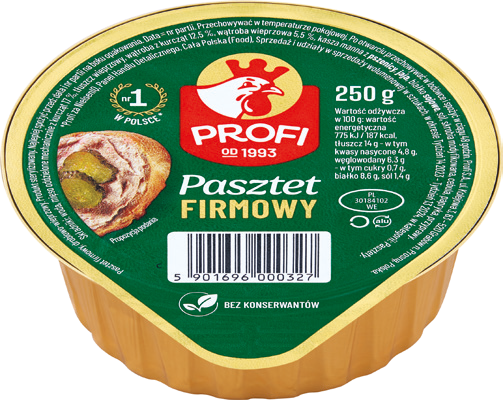 Pasztet firmowy z drobiem Profi 250g widok 1