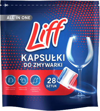Kapsułki do zmywarki Liff 28szt widok główny