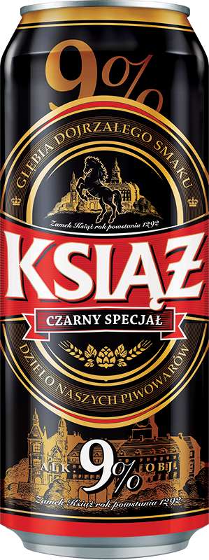 Piwo Książ czarny specjał 0,5l 9% puszka widok 1