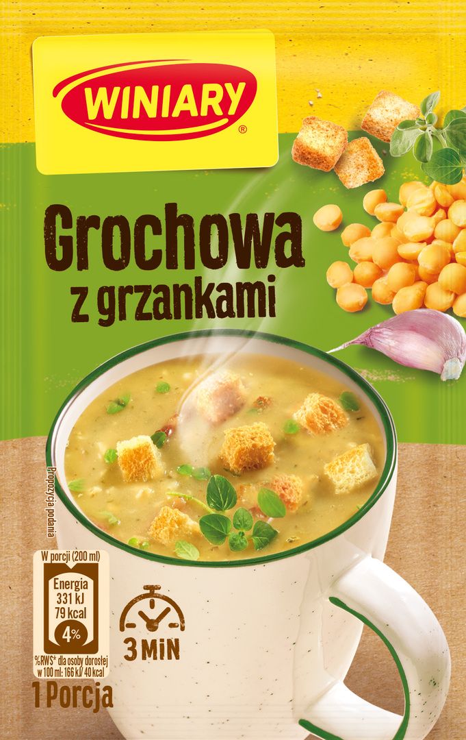Zupa grochowa z grzankami Winiary 22g widok 1