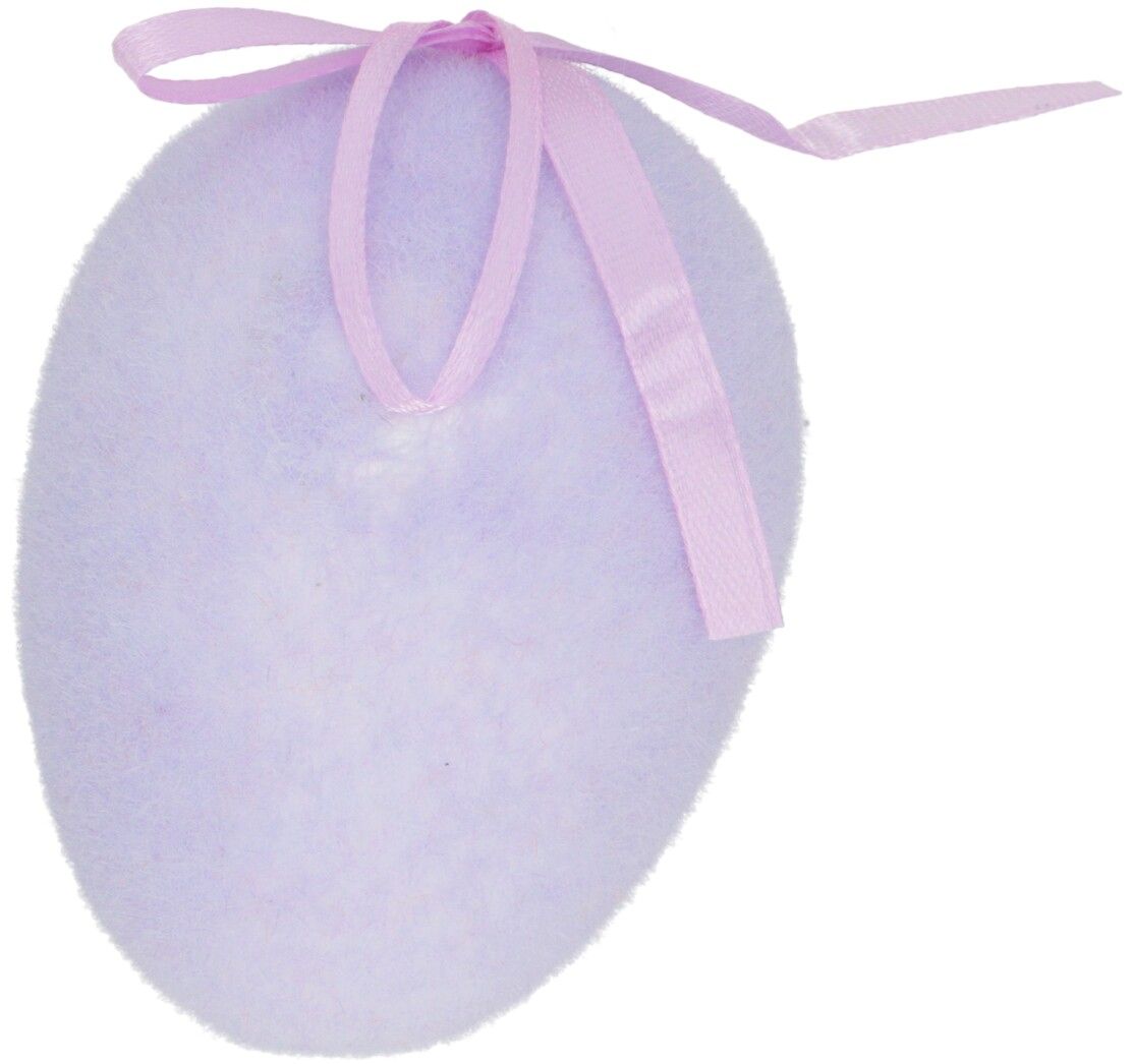 Zawieszka flokowana jajko 9cm WN26 widok 4