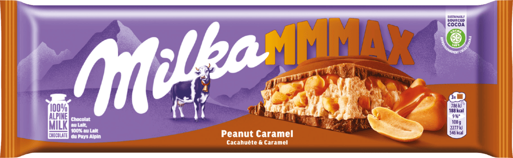 Czekolada peanut caramel Milka 276g widok główny