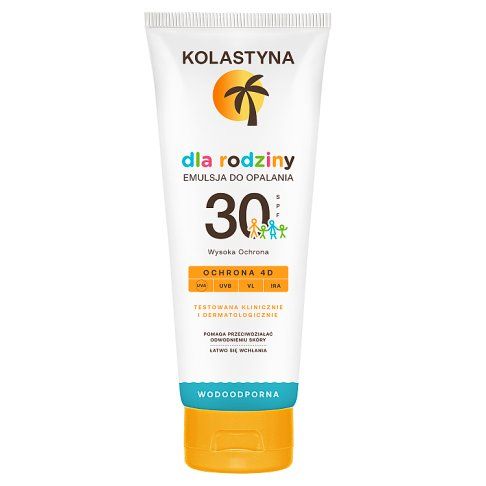 Emulsja do opalania SPF30 family Kolastyna 250ml widok 2
