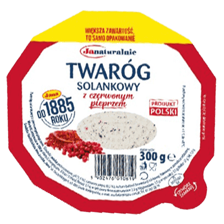 Twaróg solankowy z czos/susz pom OSM Jana 300g mix widok 1