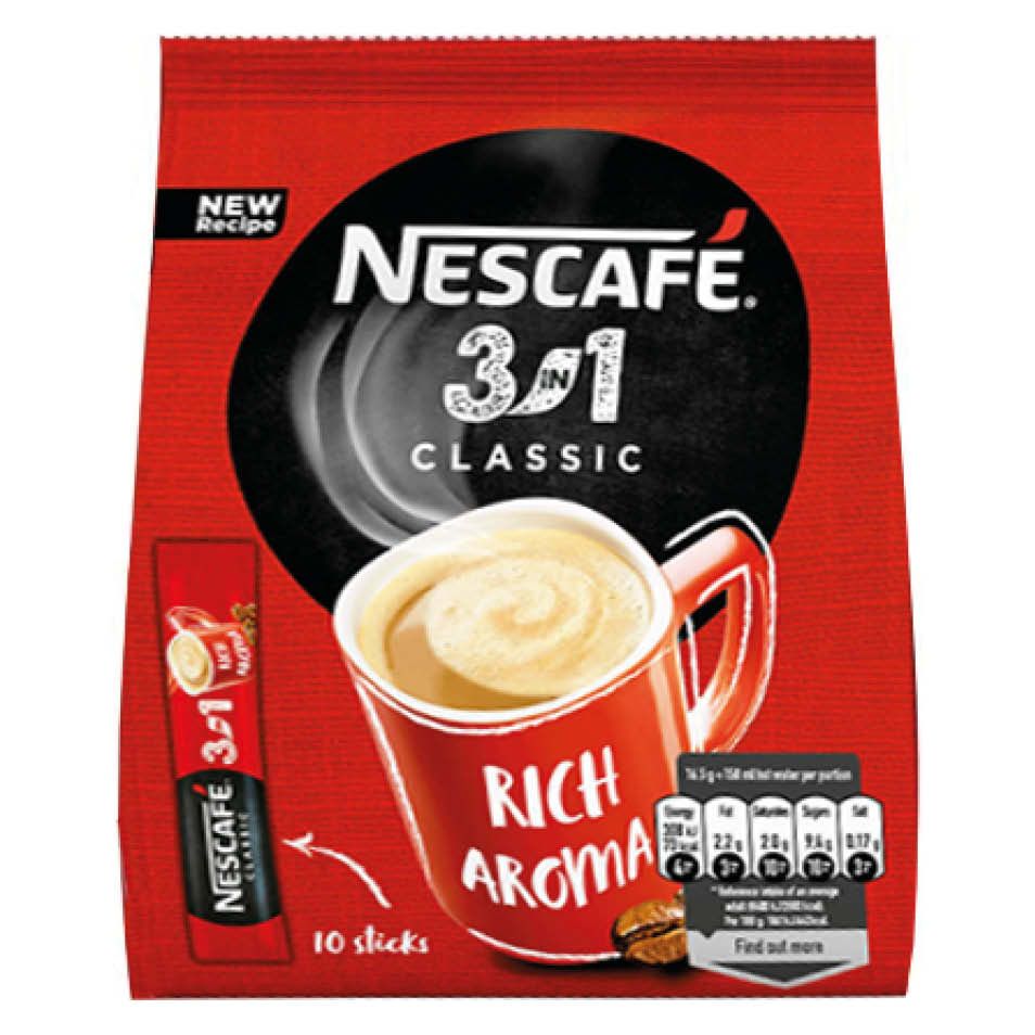 Napój kawowy 3in1 classic Nescafe 10x16,5g widok 1