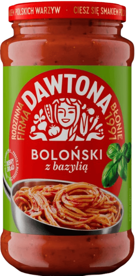 Sos boloński z bazylią Dawtona 700g widok 1