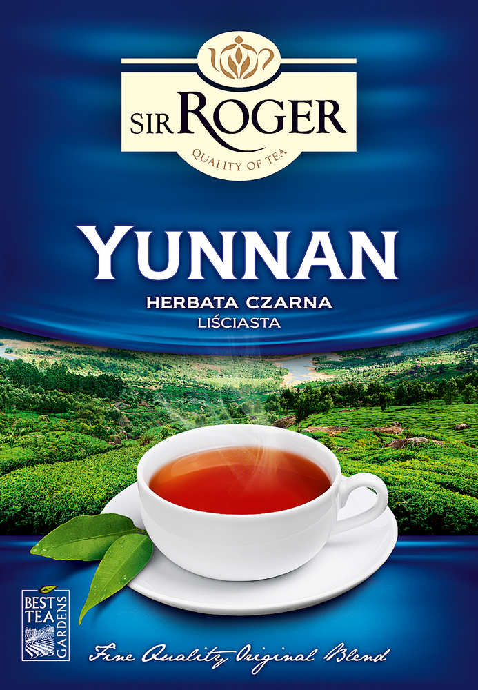 Herbata liściasta Yunnan Roger 100g widok główny