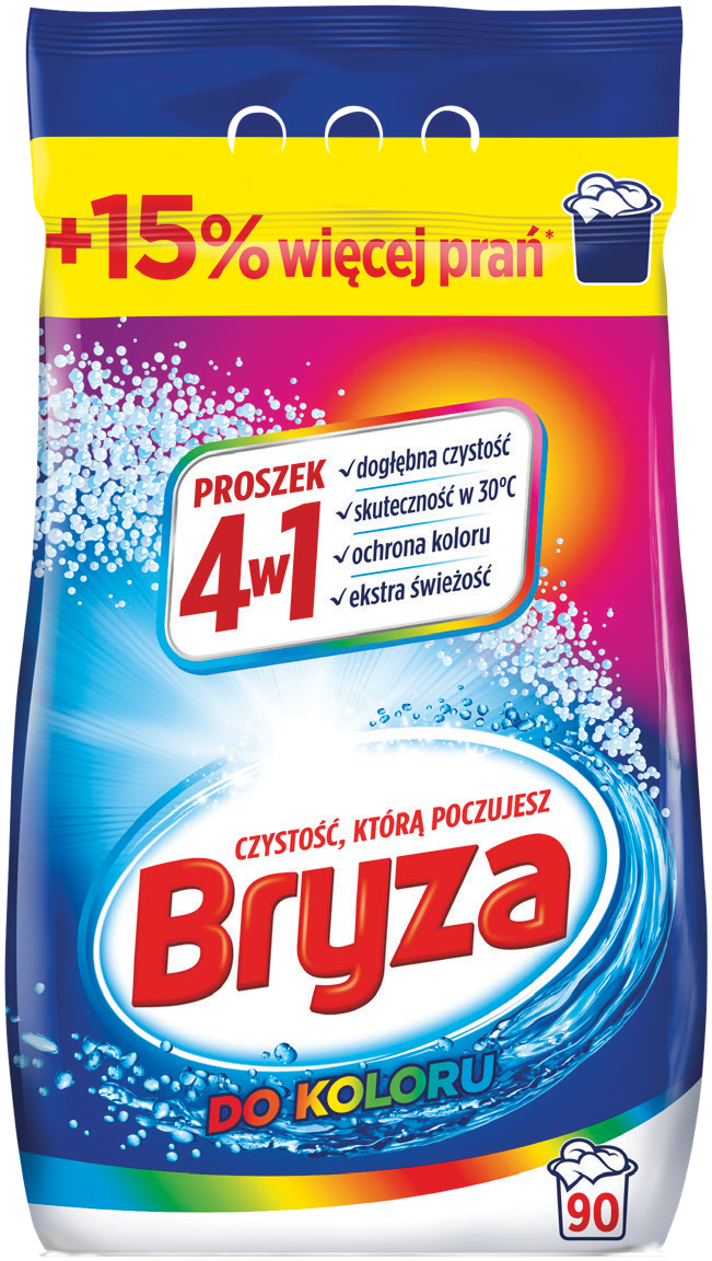 Proszek do prania Bryza 4w1 kolor 90p 5,85kg widok 1
