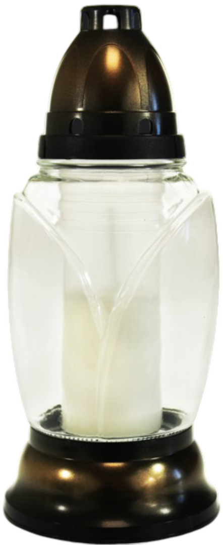 Znicz szklany D-6 90g 30h widok 2