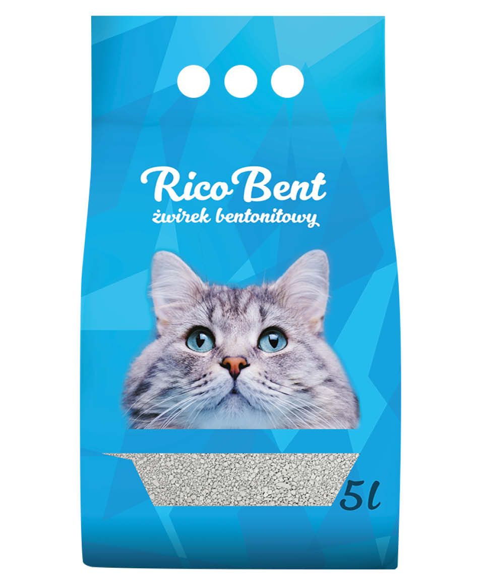 Żwirek dla kota bentonitowy Rico Bent 5l widok 1