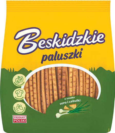 Paluszki ser cebulka Beskidzkie 180g widok 2