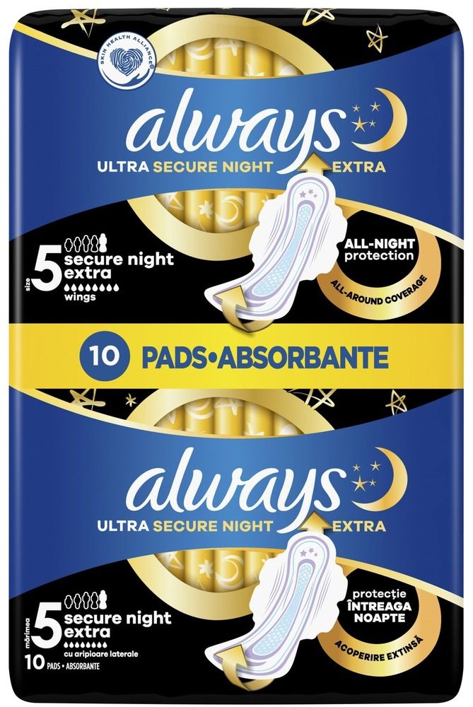 Podpaski Always Ultra Secure Night Extra 10szt widok 1