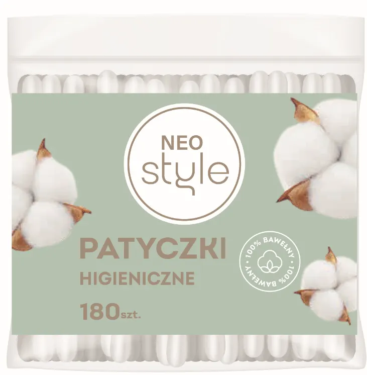 Patyczki higieniczne Neo Style 180szt widok 1
