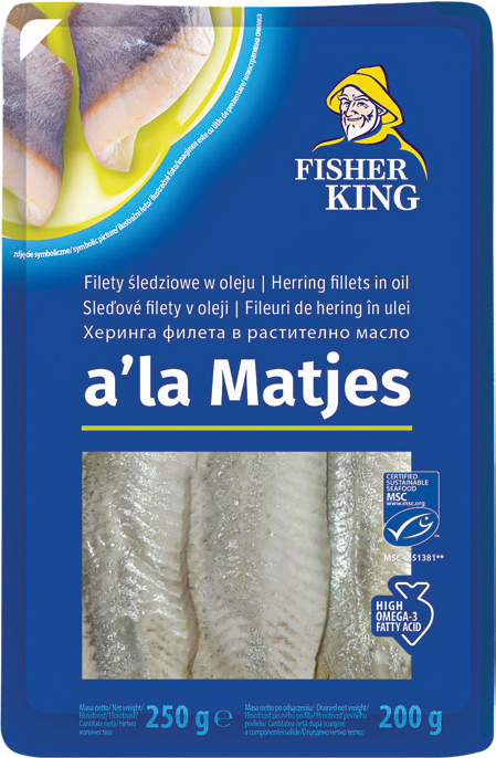 Filety śledziowe a'la matjes Fisher King 250g widok 1