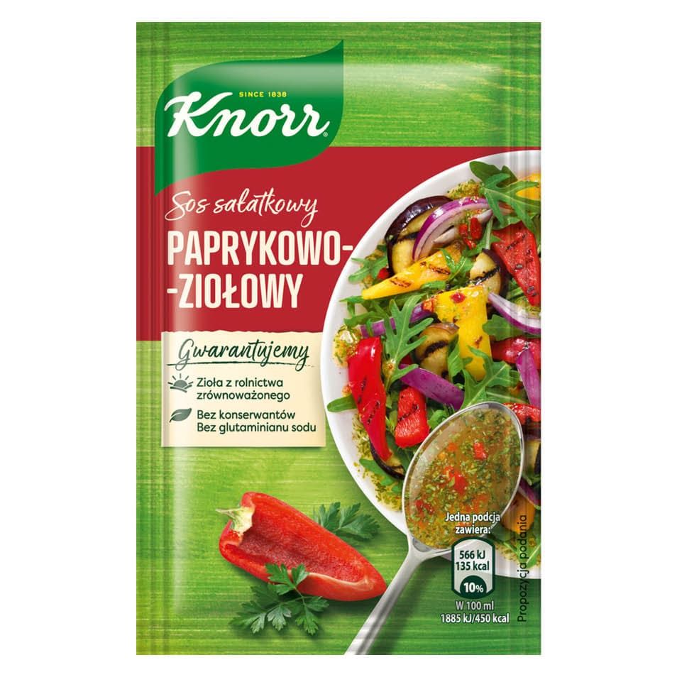 Sos sałatkowy paprykowo ziołowy Knorr 9g widok 1