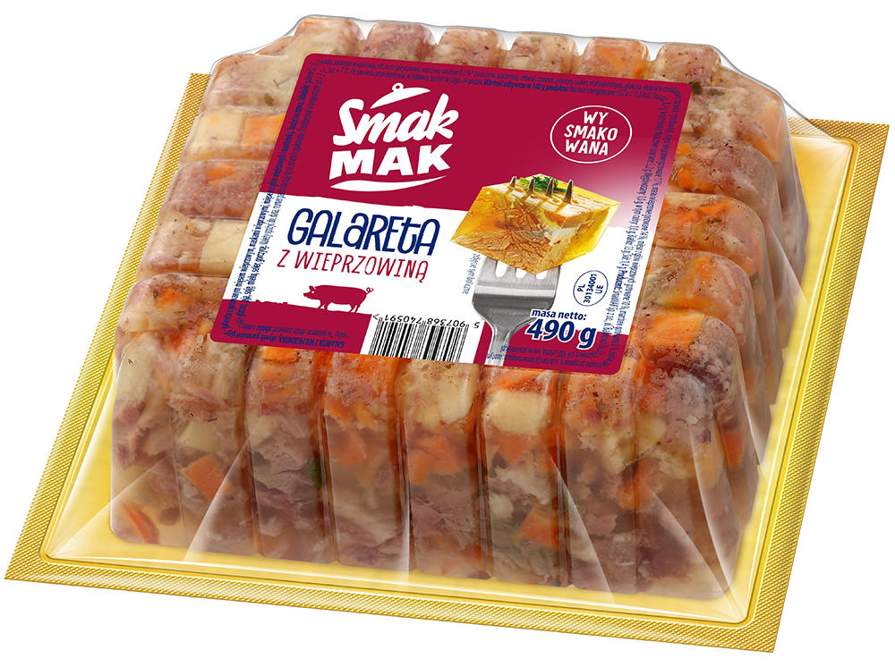 Wieprzowina w galarecie kostka Smakmak 490g widok 1