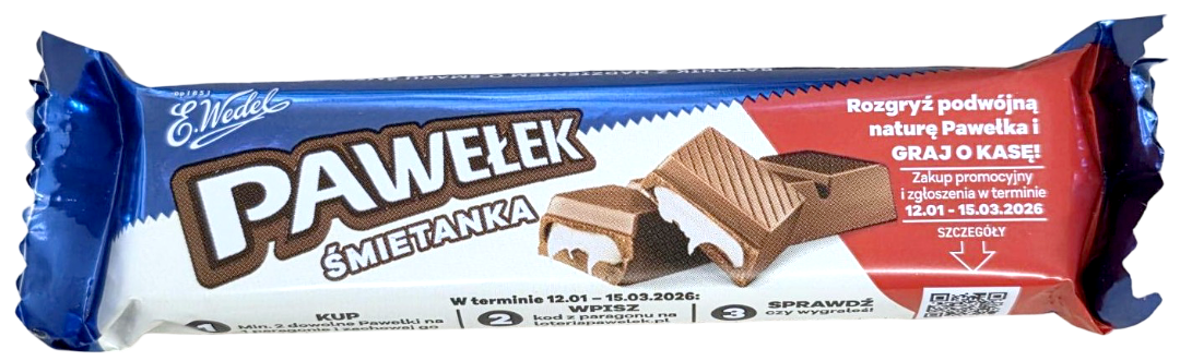 Baton Pawełek z nadz. śmietankowym 45g widok 2