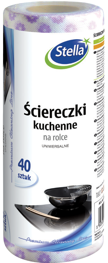 Ściereczki kuchenne na rolce Stella 40szt widok główny