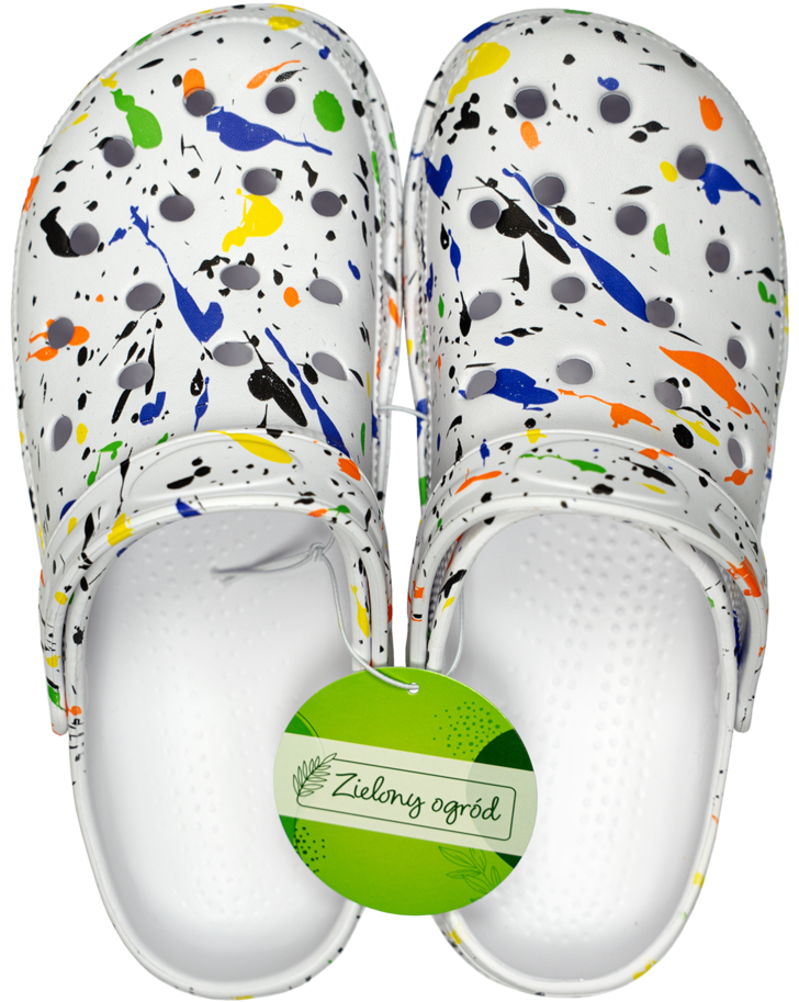 Obuwie ogrodowe damskie wzorowane mix widok 2