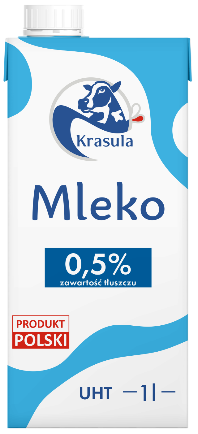 Mleko UHT 0,5% Krasula 1l widok 1