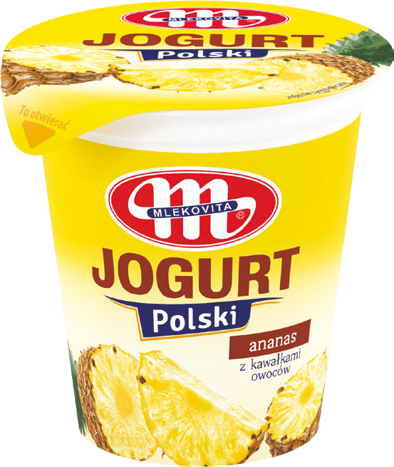 Jogurt man/anan/brzosk Polski Mlekovita 150g mix widok główny