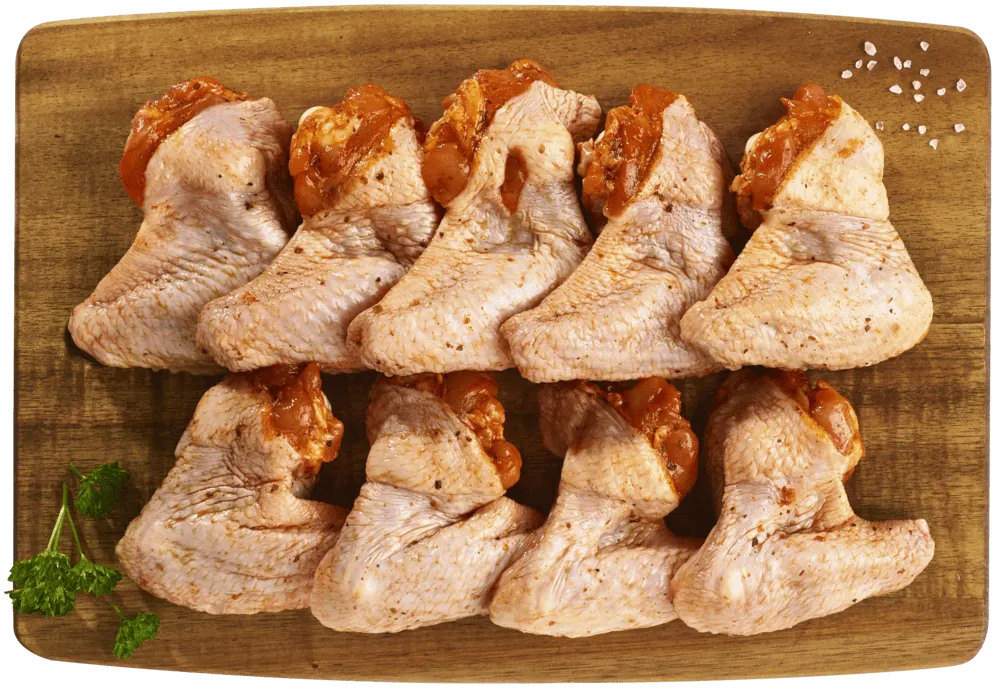 Skrzydło z kurczaka na grill w marynacie widok główny