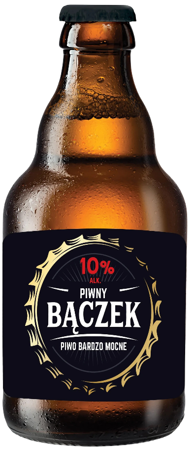 Piwo Bączek 330ml 10% but. bzzw. widok główny 