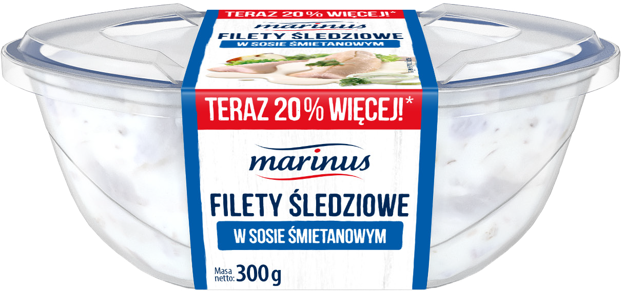 Filety śledziowe w sosie Marinus 300g mix widok główny