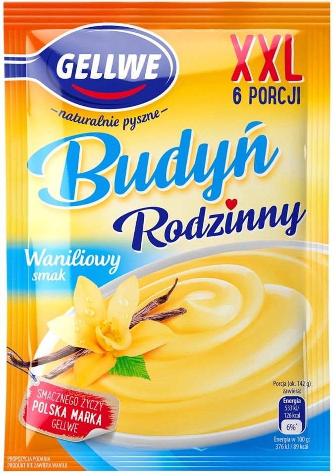 Budyń waniliowy Gellwe 64g widok 1