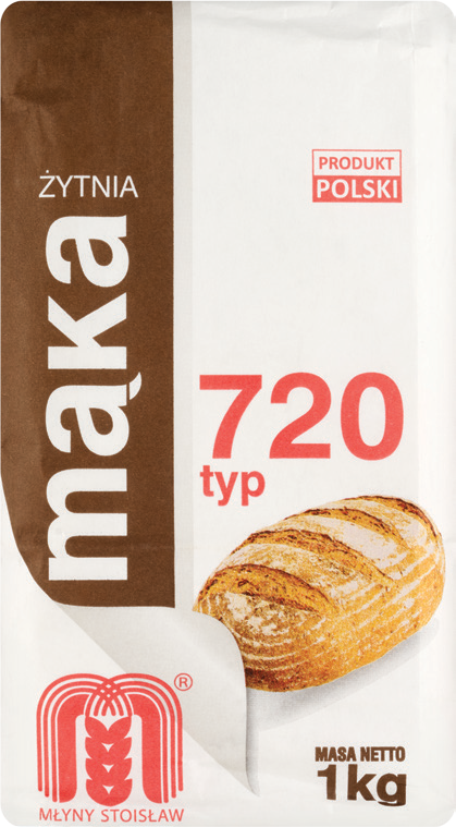 Mąka żytnia typ 720 Stoisław 1kg widok 1