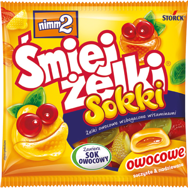 Żelki Śmiejżelki sokki 90g widok główny