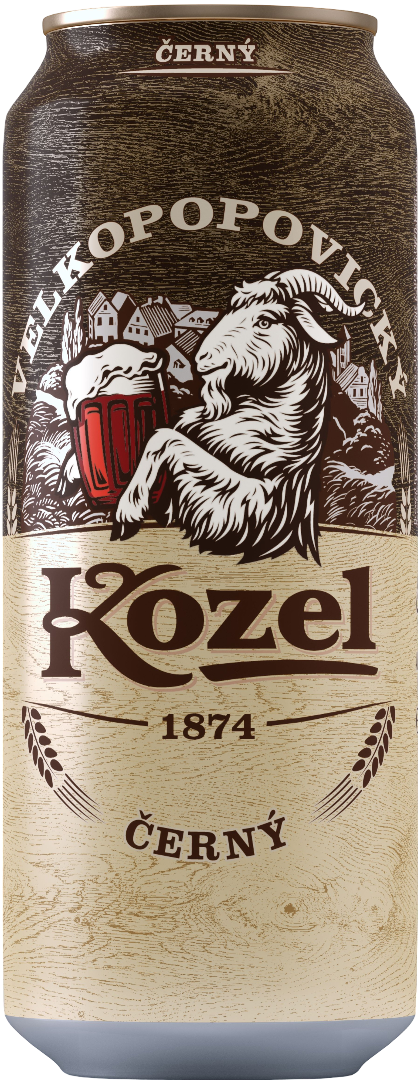 Piwo Kozel czarny 0,5l 3,8% puszka widok 1