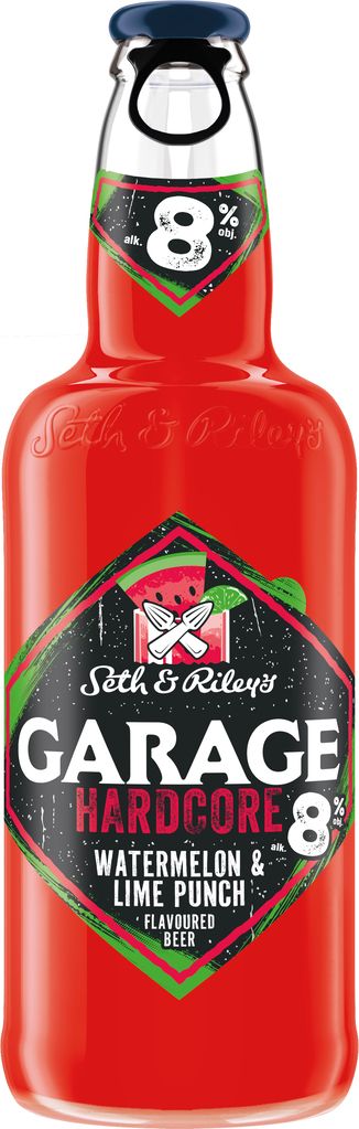 Napój piwny Garage watermelon 400ml 8% but. bzzw. widok główny