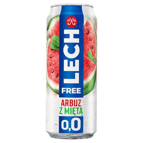 Piwo Lech free arbuz z miętą 0,5l 0% puszka widok 1