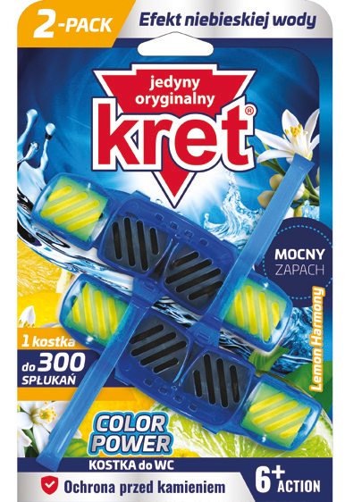 Zawieszka do wc Kret lemon 2x40g widok 1