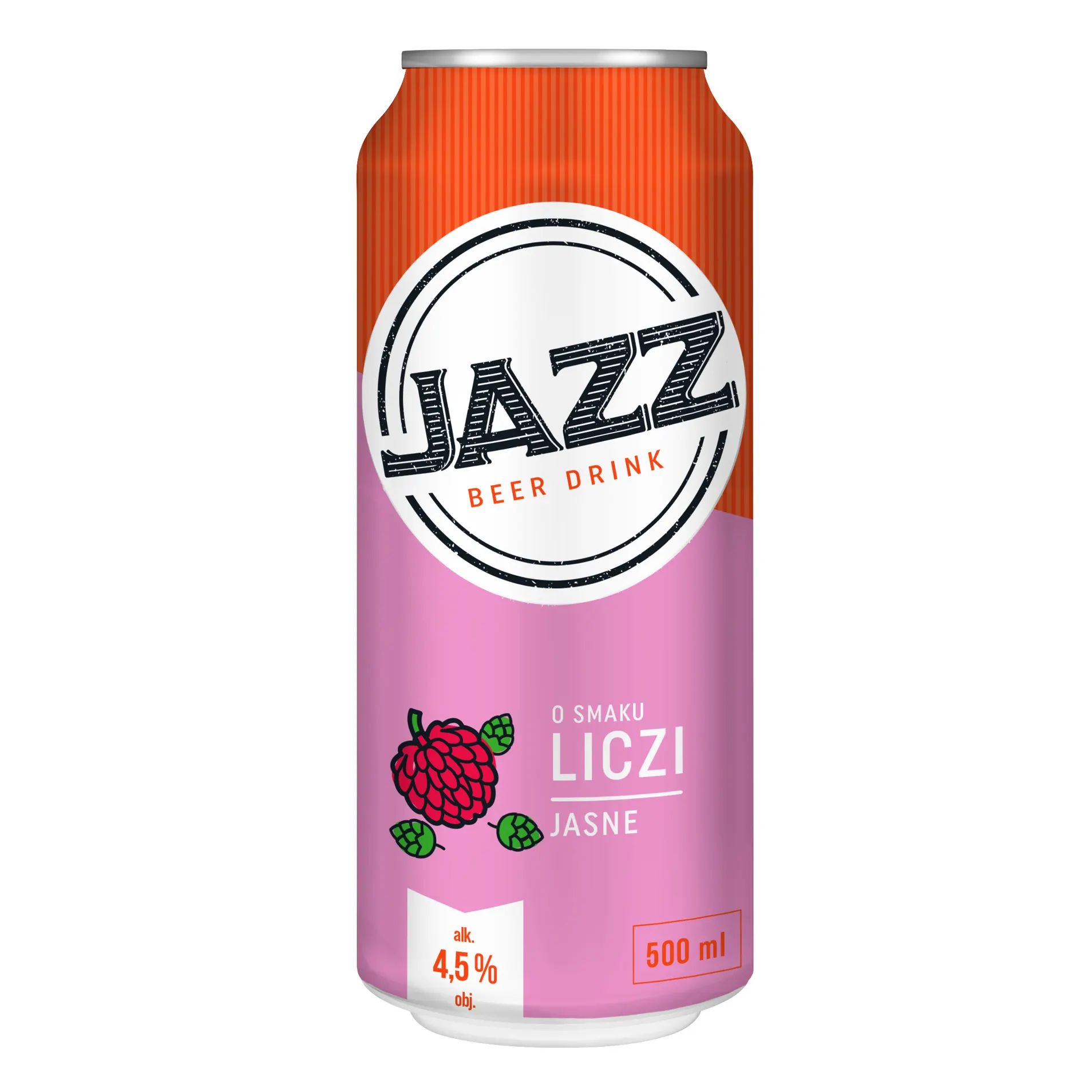 Piwo Jazz liczi 4,5% 0,5l puszka widok 1