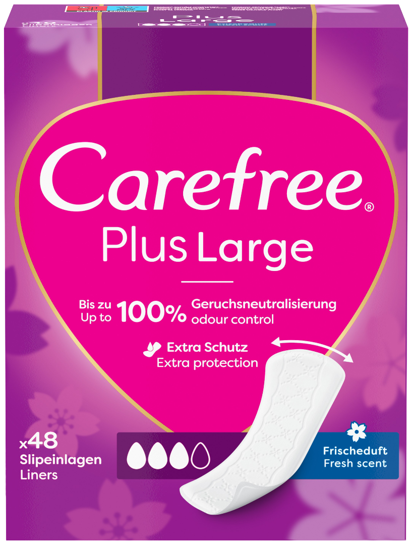 Wkładki hig. Carefree plus large fresh 48szt widok 1