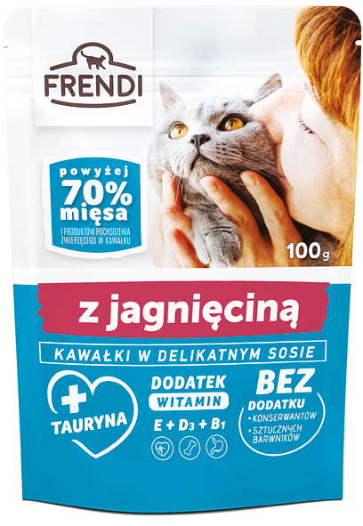 Karma dla kota mokra Frendi 100g mix widok 2