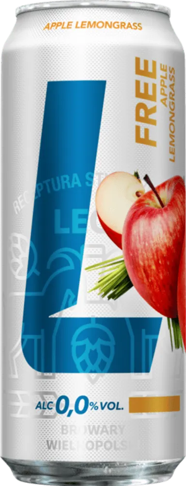 Piwo Lech Free jab. trawa cytrynowa 0,5l 0% puszka widok główny