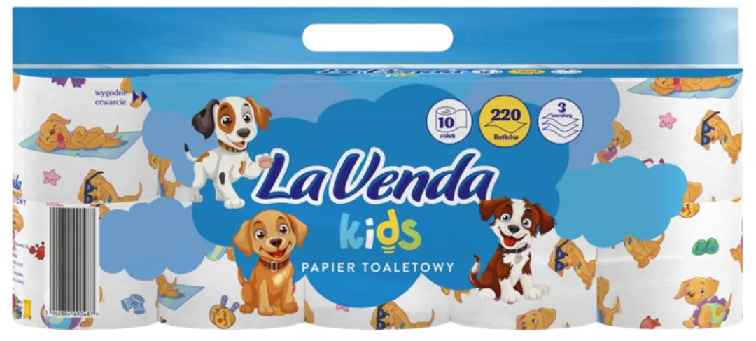 Papier toalet. Lavenda kids A10x220l 3w 28,6m widok główny 