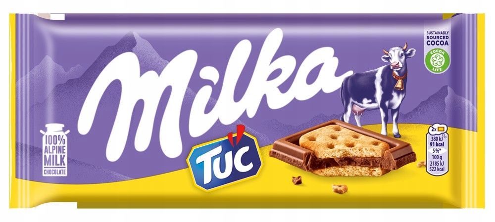 Czekolada sandwich Tuc Milka 87g widok 1