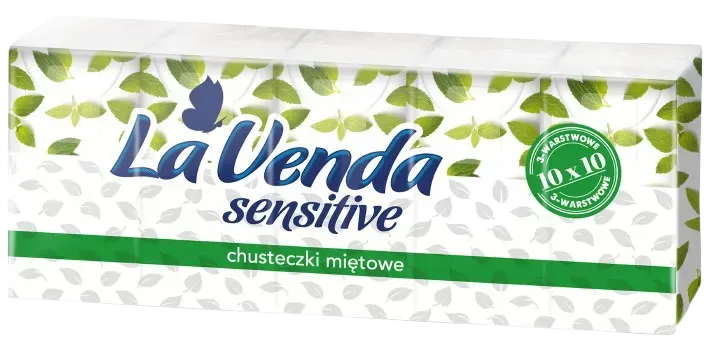 Chusteczki hig. Lavenda sensitive 3w 10x10szt widok 1