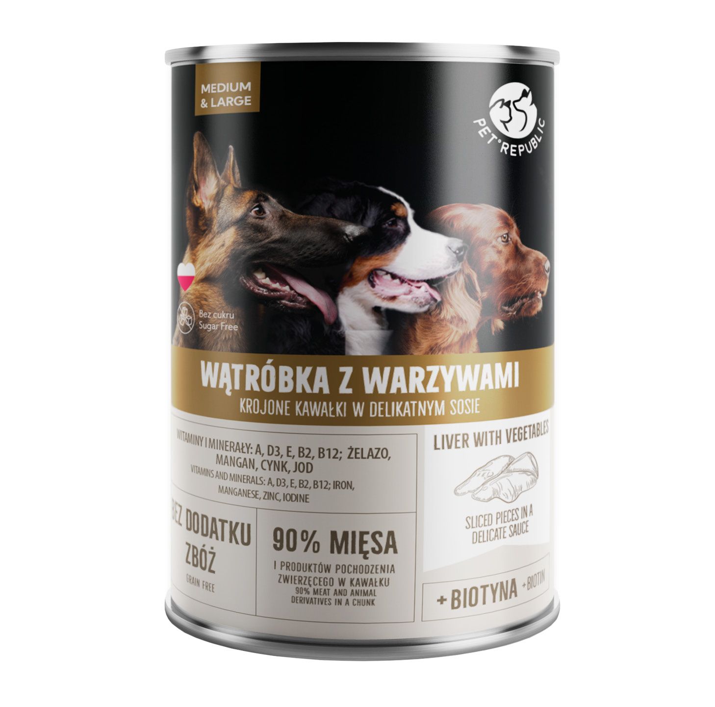 Karma dla psa mokra z wątróbką Pet Republic 1,25kg widok 1