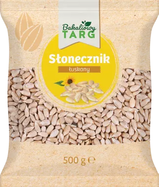 Słonecznik łuskany Bakaliowy Targ 500g widok główny 
