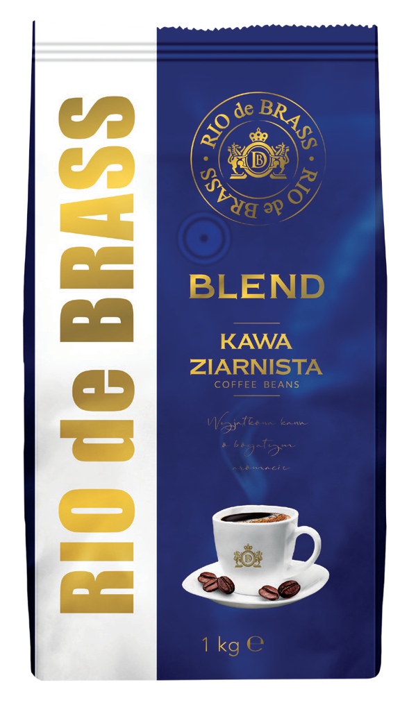 Kawa ziarnista Blend Rio De Brass 1kg widok główny
